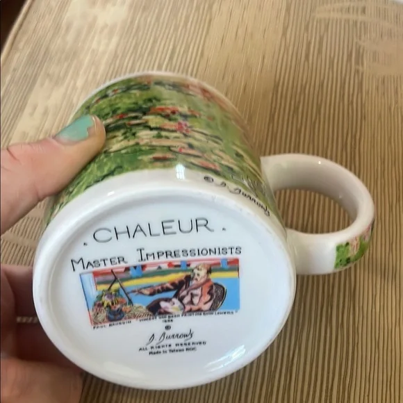 Water Lilies Claude Monet Master Impressionists D Burrows Mug Chaleur!RARE - Picture 3 of 9